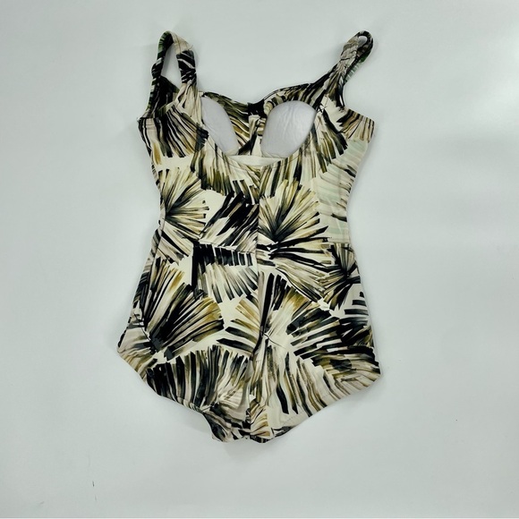 Vintage Maxine of Hollywood swimsuit tropical One piece  Sz 12 - Picture 5 of 11